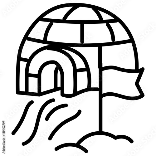 Arctic Exploration Vector Icon