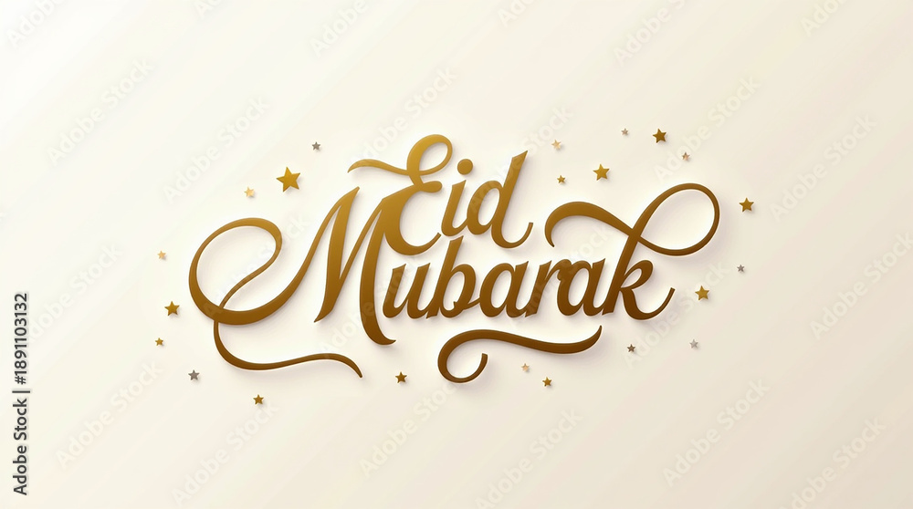 Obraz premium Eid Mubarak, AI-generated image