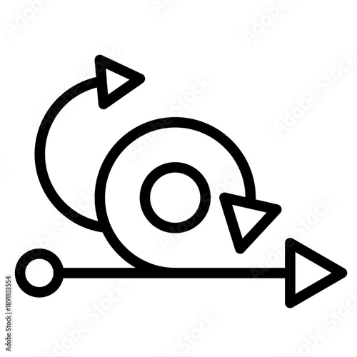 Sprint Cycle Vector Icon