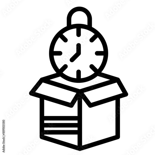 Timebox Vector Icon