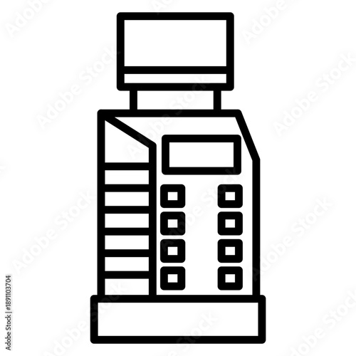 Self Service Terminal Vector Icon