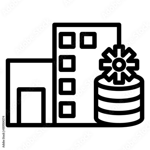Data Centre Vector Icon