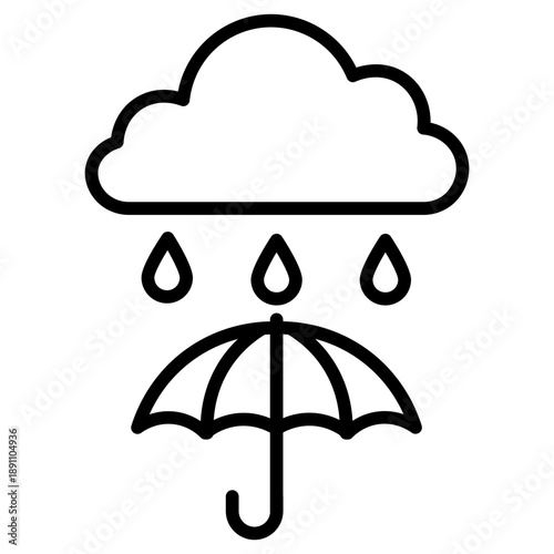 Monsoon Season Vector Icon