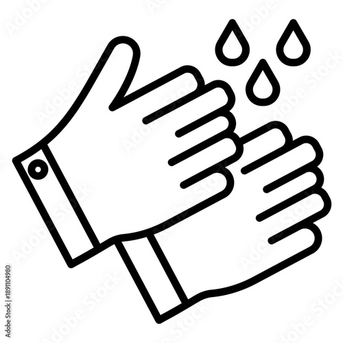 Hand Washing Vector Icon