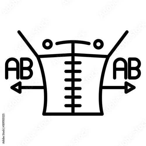 AB AB Routine Vector Icon