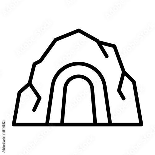 Cave Vector Icon