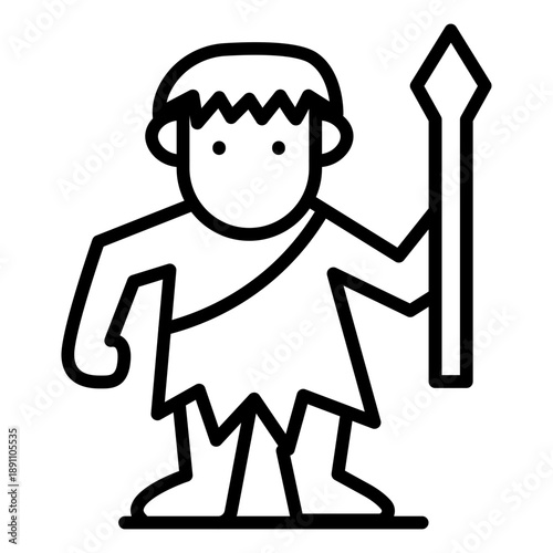 Caveman Vector Icon
