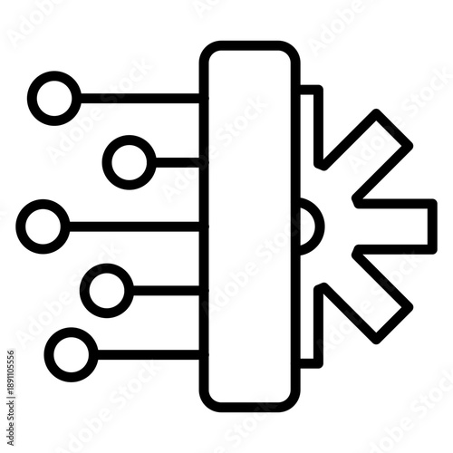 Deep Learning Vector Icon