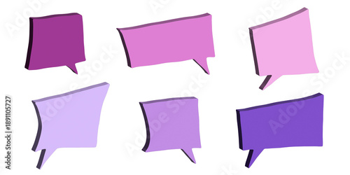 Wallpaper Mural 3d speech bubble Blank empty message box Textbox frame for banners, price tags, stickers, design Torontodigital.ca