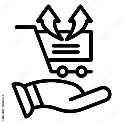 Cross Selling Vector Icon