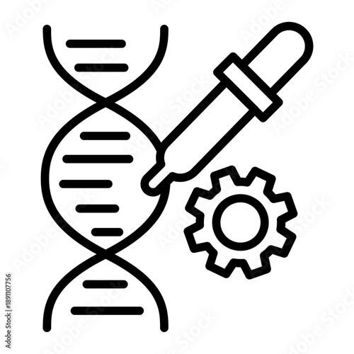 Genetic Engineering Vector Icon