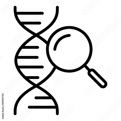 Genetic Finding Vector Icon