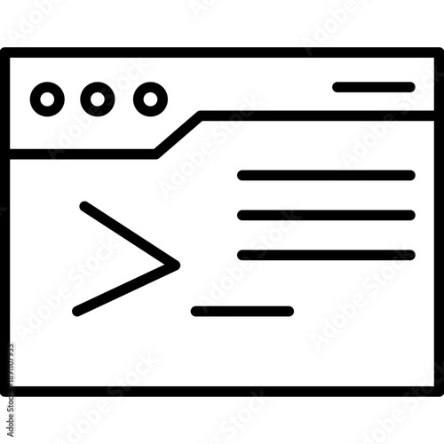 Command Line Vector Icon
