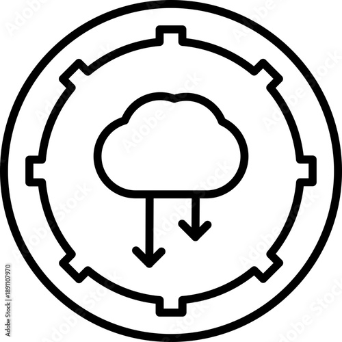 Continuous Deployment Vector Icon