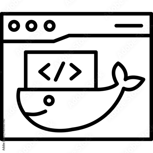 Docker Image Vector Icon