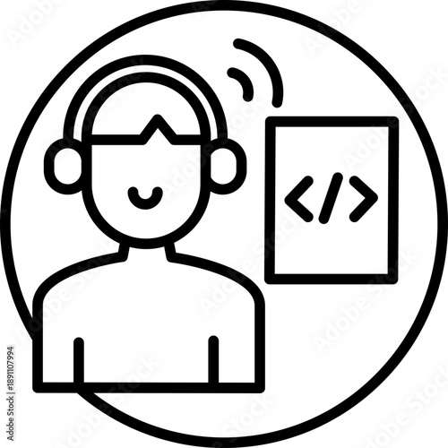 Event Listener Vector Icon