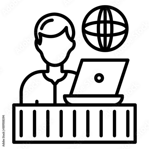 Travel Assistance Vector Icon