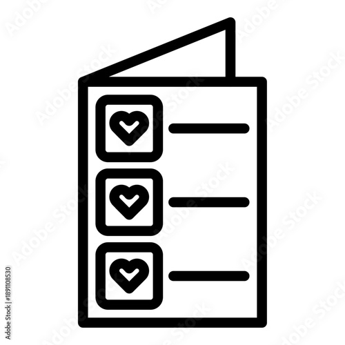 Greeting Card Vector Icon