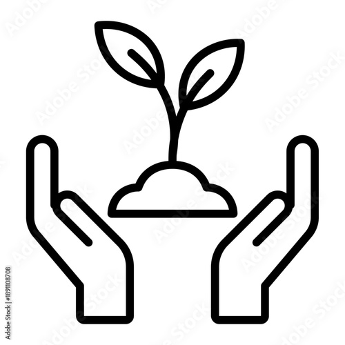 Material Grown Vector Icon