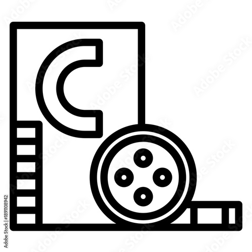 Closed Captions Vector Icon