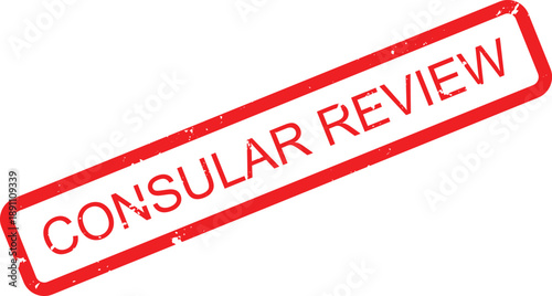 A significant red grunge rubber stamp on a clean white surface denoting an official file logged status