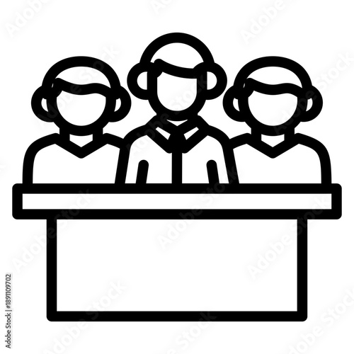 Board Meeting Vector Icon