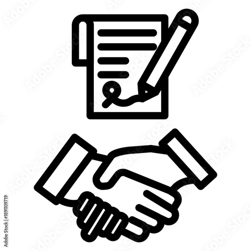 Contract Signing Vector Icon