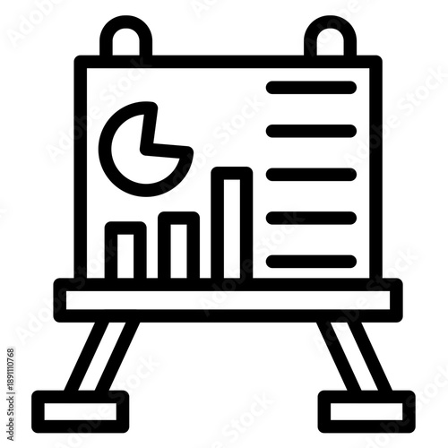 Presentation Slides Vector Icon