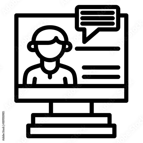 Wallpaper Mural Webinar Vector Icon Torontodigital.ca