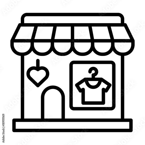 Souvenir Shop Vector Icon