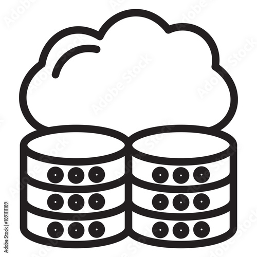 Data Center Vector Icon