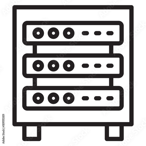 Server Rack Vector Icon
