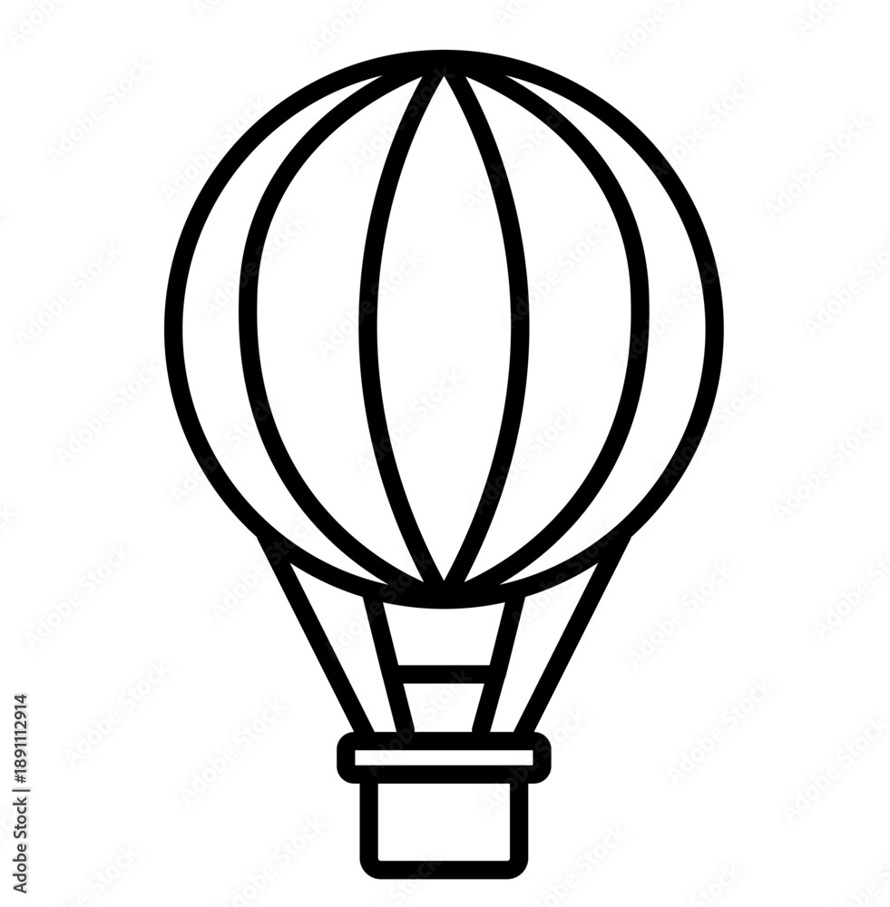 Obraz premium hot air balloon vector illustration