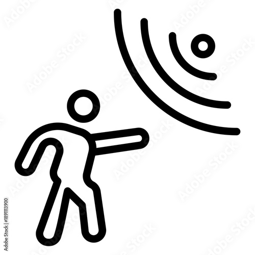Motion Sensor Vector Icon