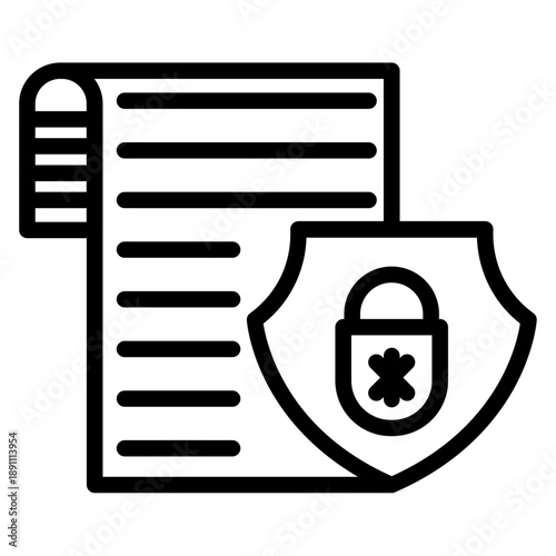 Security Policy Vector Icon