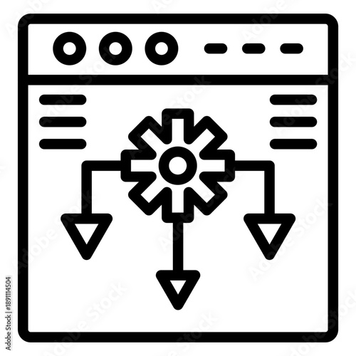 Design Algorithm Vector Icon