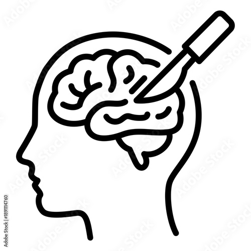 Brain Surgery Vector Icon
