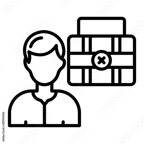 Unemployment Vector Icon