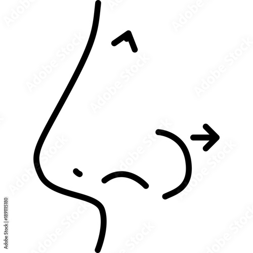 Rhinoplasty Vector Icon