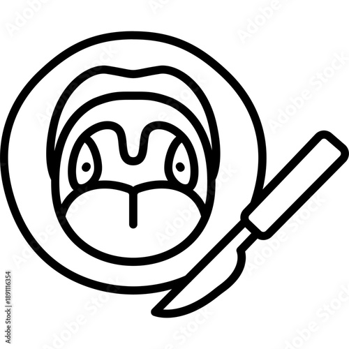 Tonsillectomy Vector Icon