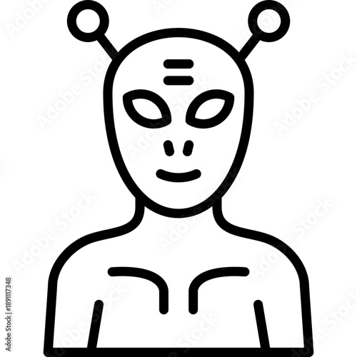 Alien Vector Icon