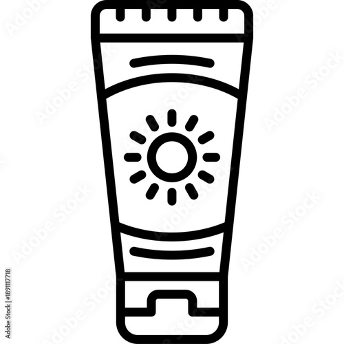 Sunscreen Vector Icon