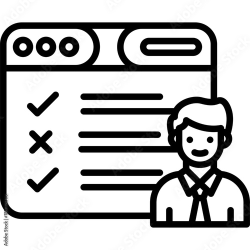 Manual Testing Vector Icon