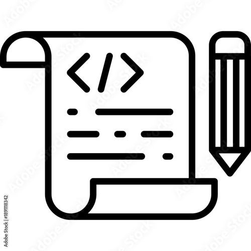 Test Script Vector Icon