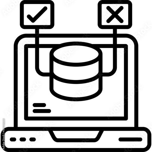 Test Data Vector Icon
