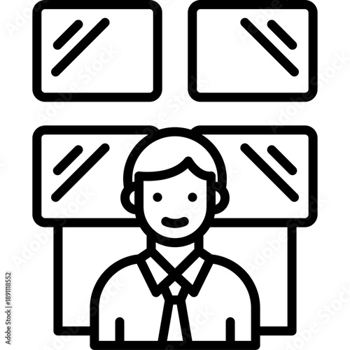 Newsroom Vector Icon