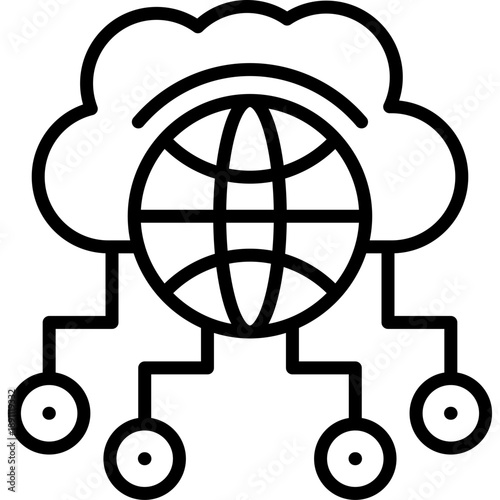 Network Congestion Vector Icon
