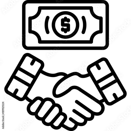 Shady Deal Vector Icon