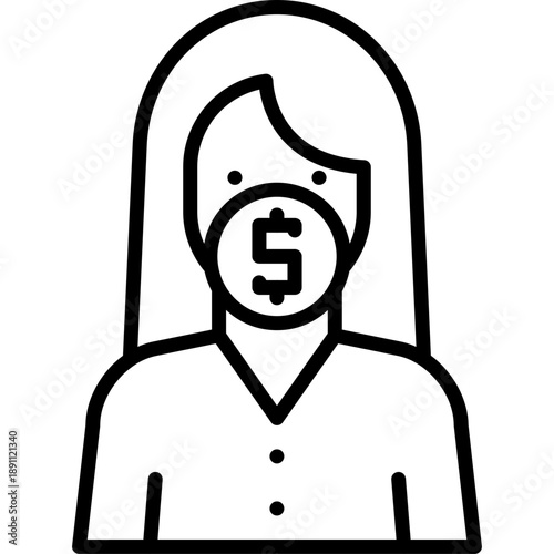 Hush Money Vector Icon
