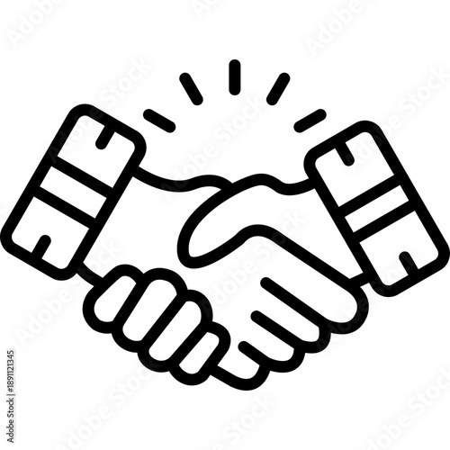 Deceptive Handshake Vector Icon